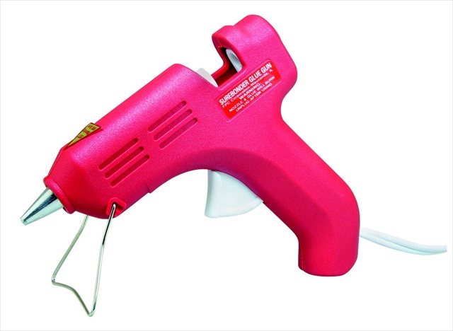 002859 Miniature Trigger-fed Dual Temperature Glue Gun, Red