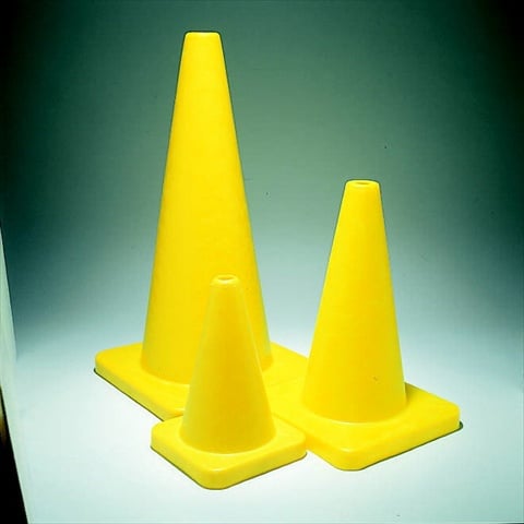 008908 Yeller High Quality Game Cone, High Optic Yellow, 18 In. H