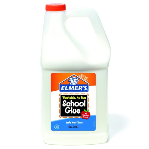 008979 Non-toxic Washable No Run School Glue, 1 Gallon Jar