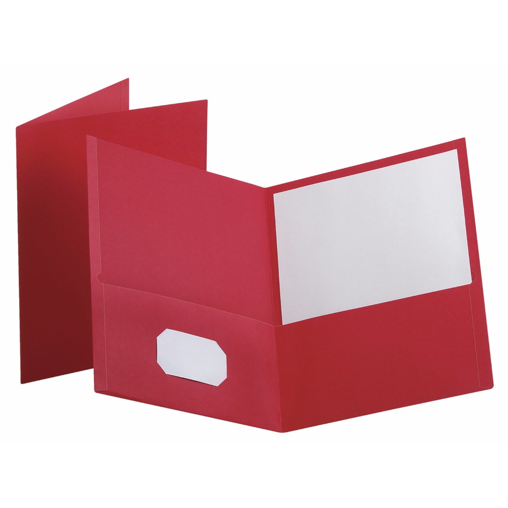 Oxford 021810 Oxford Heavy Duty Folder - 11 x 8.5 In. - 2 Pockets Red Pack 25 Oxford 021810 Oxford Heavy Duty Folder - 11 x 8.5 In. - 2 Pockets Red Pack 25