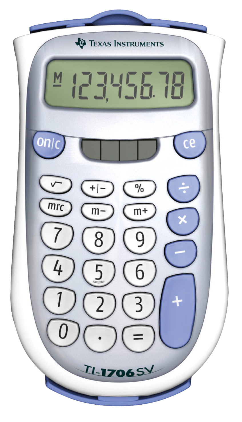 026776 8-digit Dual Power Handheld Light Powered Calculator