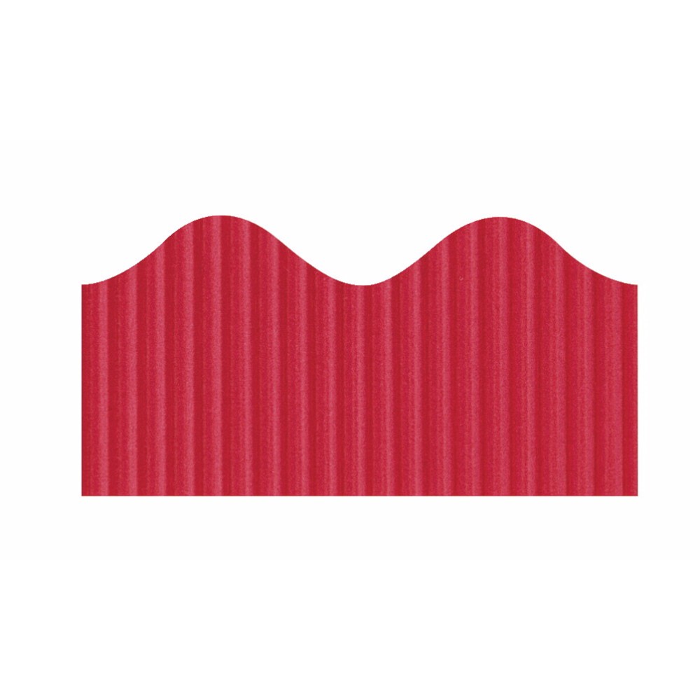 006063 Pacon Scalloped Decorative Border, Flame Red