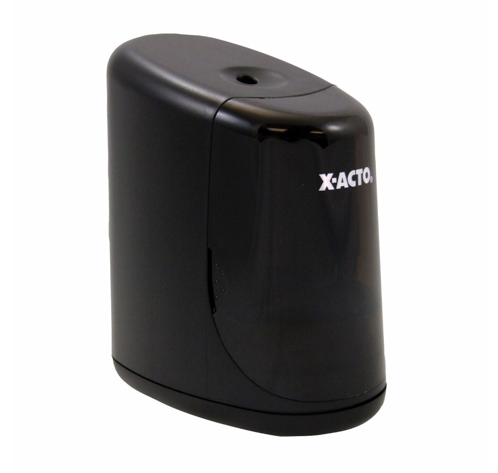 X-ACTO 033887 Electric Stand-Up Hardened Steel Pencil Sharpener Black X-ACTO 033887 Electric Stand-Up Hardened Steel Pencil Sharpener Black
