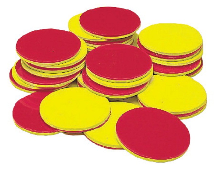 034-2079 Probability Counters, Red & Yellow