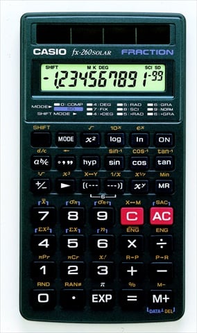 035399 Super Solar Scientific Calculator - 141 Functions, Fraction Calculations
