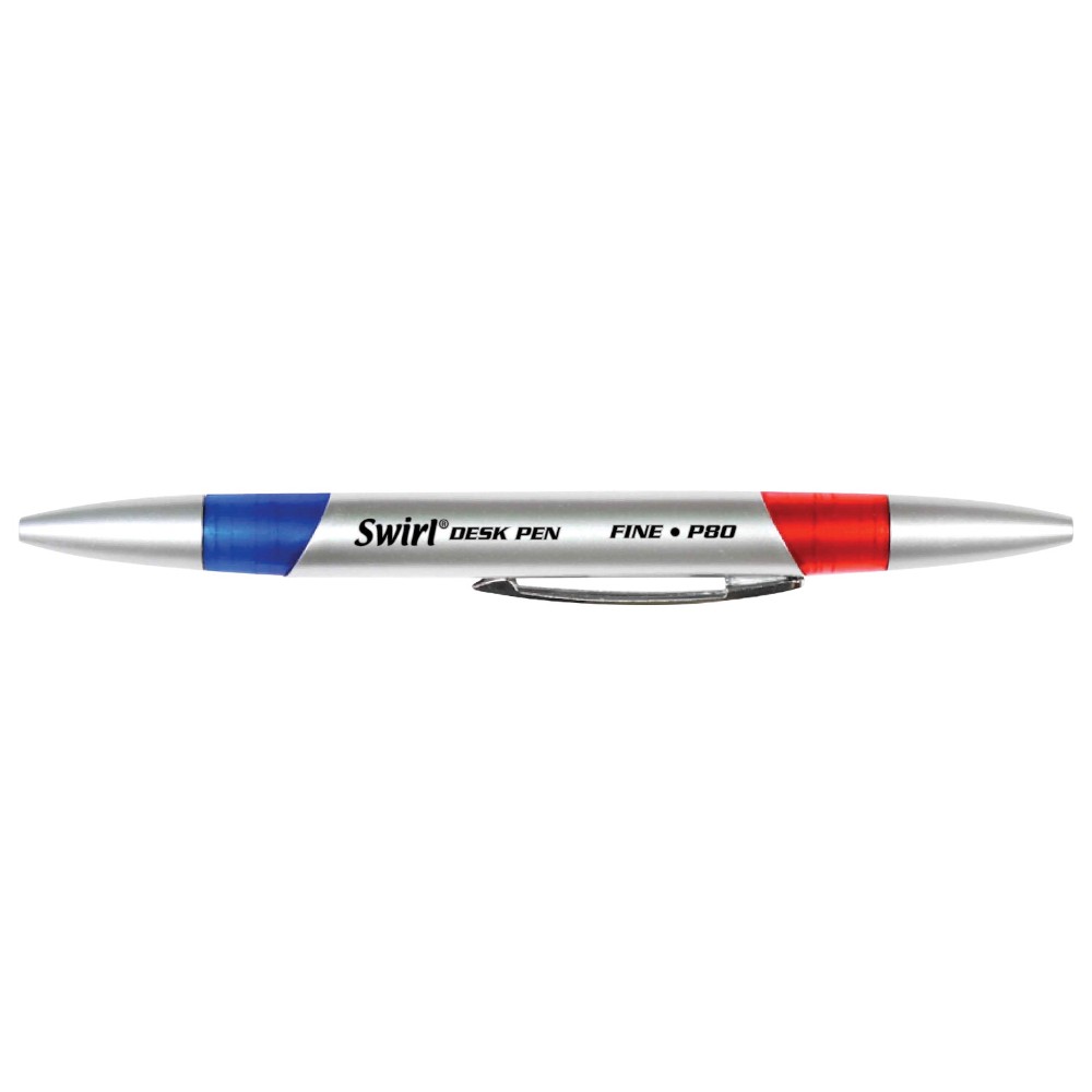 Swirl 037227 Double Ended Pen Fine Tip Red & Blue Swirl 037227 Double Ended Pen Fine Tip Red & Blue