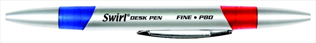 Swirl 037230 Double Ended Pen Fine Tip Red & Black Swirl 037230 Double Ended Pen Fine Tip Red & Black