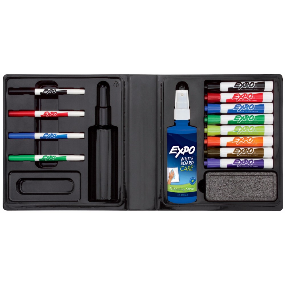 Expo 038003 Dry Erase Low Odor Portable Marker Formula Kit 14 Pieces Assorted Color Expo 038003 Dry Erase Low Odor Portable Marker Formula Kit 14 Pieces Assorted Color