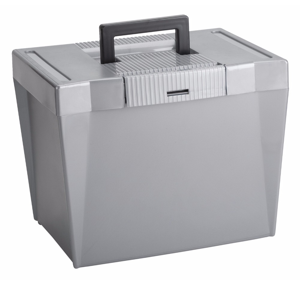 Pendaflex 038082 Portable File Storage Box Gray Pendaflex 038082 Portable File Storage Box Gray