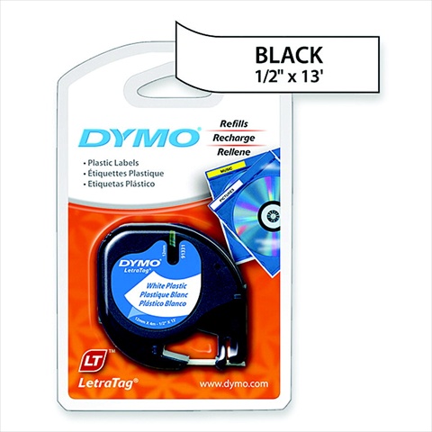 DYMO 038253 Letratag Plastic Self-Adhesive Labeling Tape For Letratag Electronic Labelmaker - 13 Ft. x 0.5 In. - Pearl White DYMO 038253 Letratag Plastic Self-Adhesive Labeling Tape For Letratag Electronic Labelmaker - 13 Ft. x 0.5 In. - Pearl White