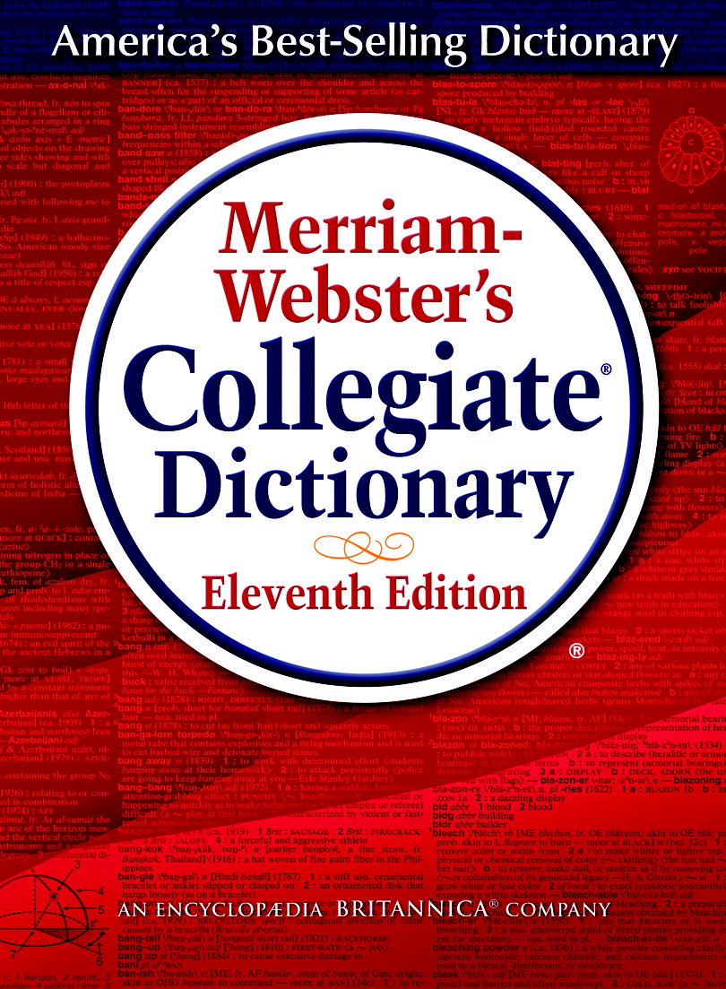 040251 Collegiate Dictionary 11th Edition Laminated Hardcover Book, 7.25 X 9.93 In. 1664 Pages