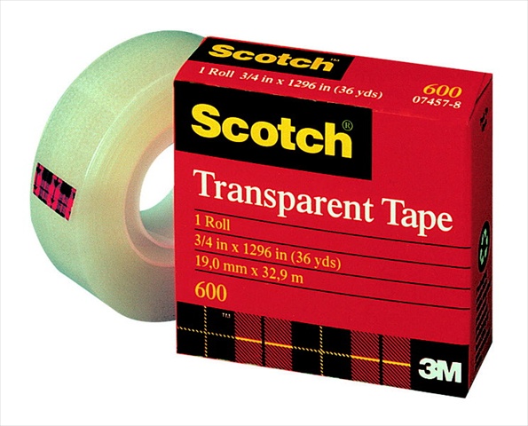 Scotch 040533 Multi-purpose Photo-safe Self-adhesive Tape With 1 In. Core, 0.5 X 1296 In, Transparent