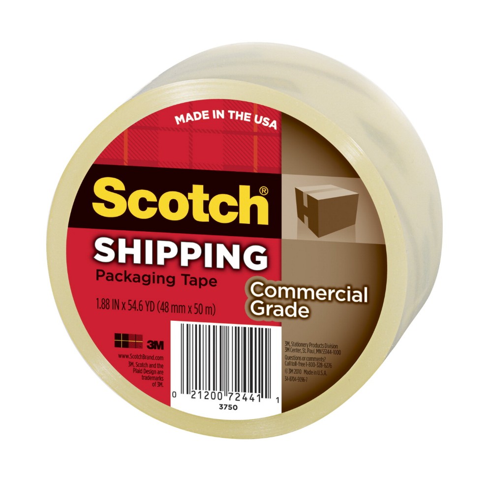 Scotch 040761 1.88 In. X 54.6 Yd. Commercial Grade Shipping Tape