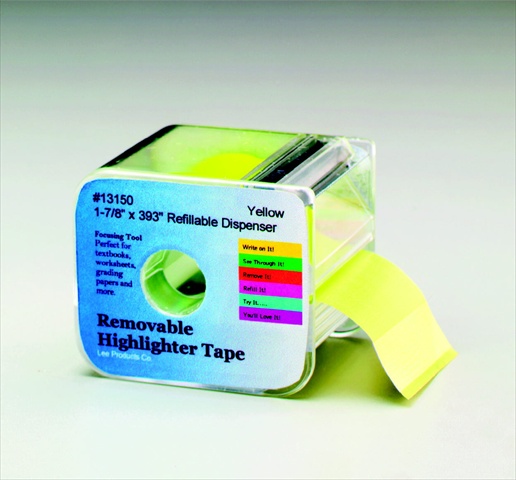 067990 Wide Highlighter Note Tape, Yellow, Pack 2