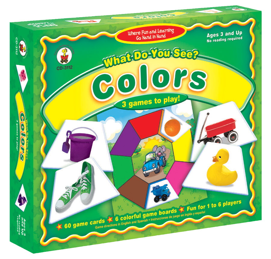 Carson Dellosa 071313 What Do You See, Colors Game