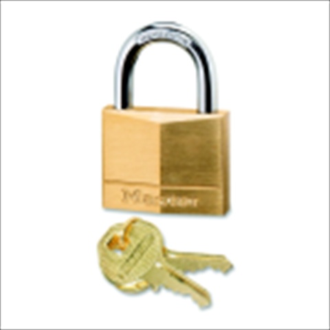 1078842 Keyed Medium Duty Padlock - Corrosion Protection, Brass