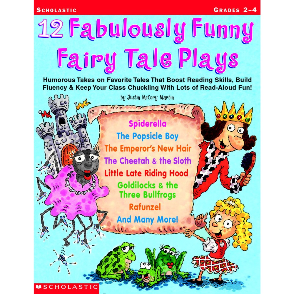Scholastic 075866 Book 12 Fabulously Funny Fairy Tale Plays