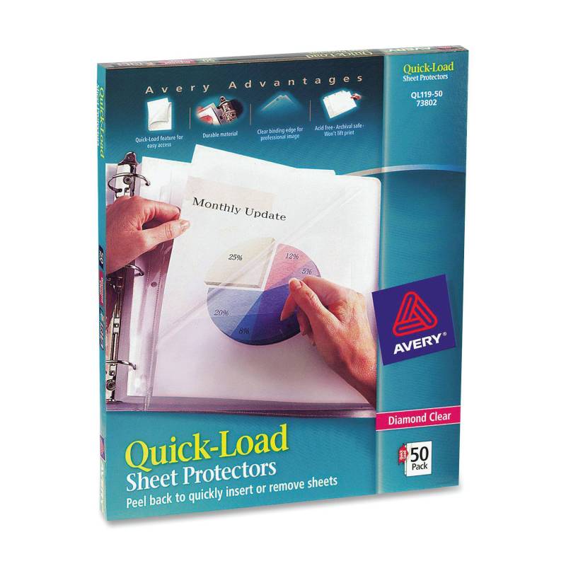 077199 Sheet Protector 2 Side Opening Clear Pack Of 50