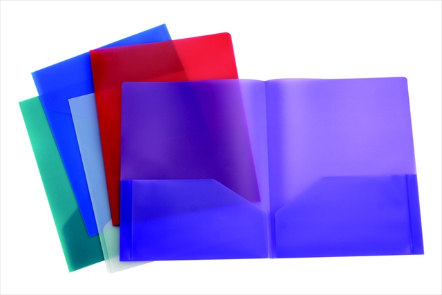 School Smart 077665 2 Pockets Portfolio With 3 Hole Fasteners School Smart 077665 2 Pockets Portfolio With 3 Hole Fasteners