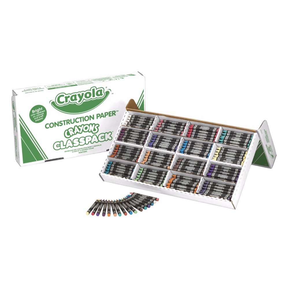 Crayola 078640 Regular Non-Toxic Construction Paper Crayon Pack Of 400 Crayola 078640 Regular Non-Toxic Construction Paper Crayon Pack Of 400