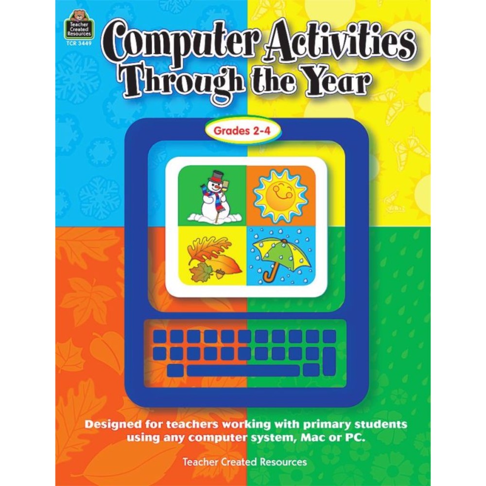 078785 Computer Activities Through The Year Book, 144 Pages - Grades 2 To 4