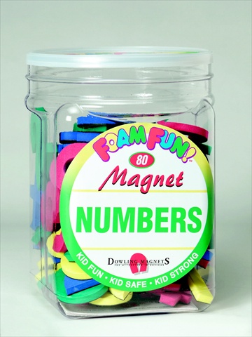 082013 Foam Fun Magnetic Numbers And Operation Signs, Set - 80