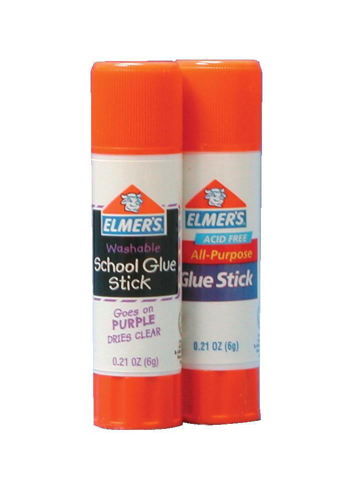 082459 Acid-free Disappearing Non-toxic Handy Twist-up Washable School Glue Stick, 0.24 Oz Tube, Purple And Dries Clear, Pack Of 4