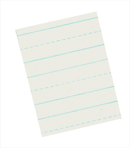 085214 Skip A Line Writing Paper For Grade 3 & 4, White