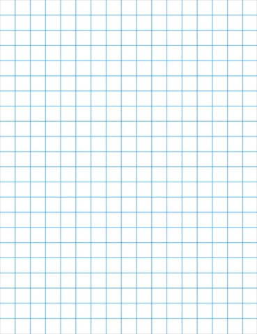 085275 Graph Paper With Chipboard Back, 0.1 In. Ruling, White