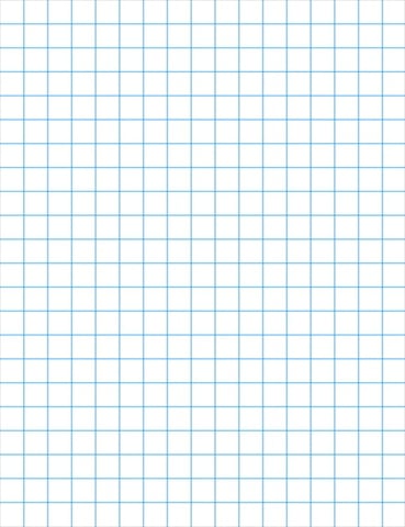 085276 Graph Paper With Chipboard Back, 0.125 In. Ruling, White