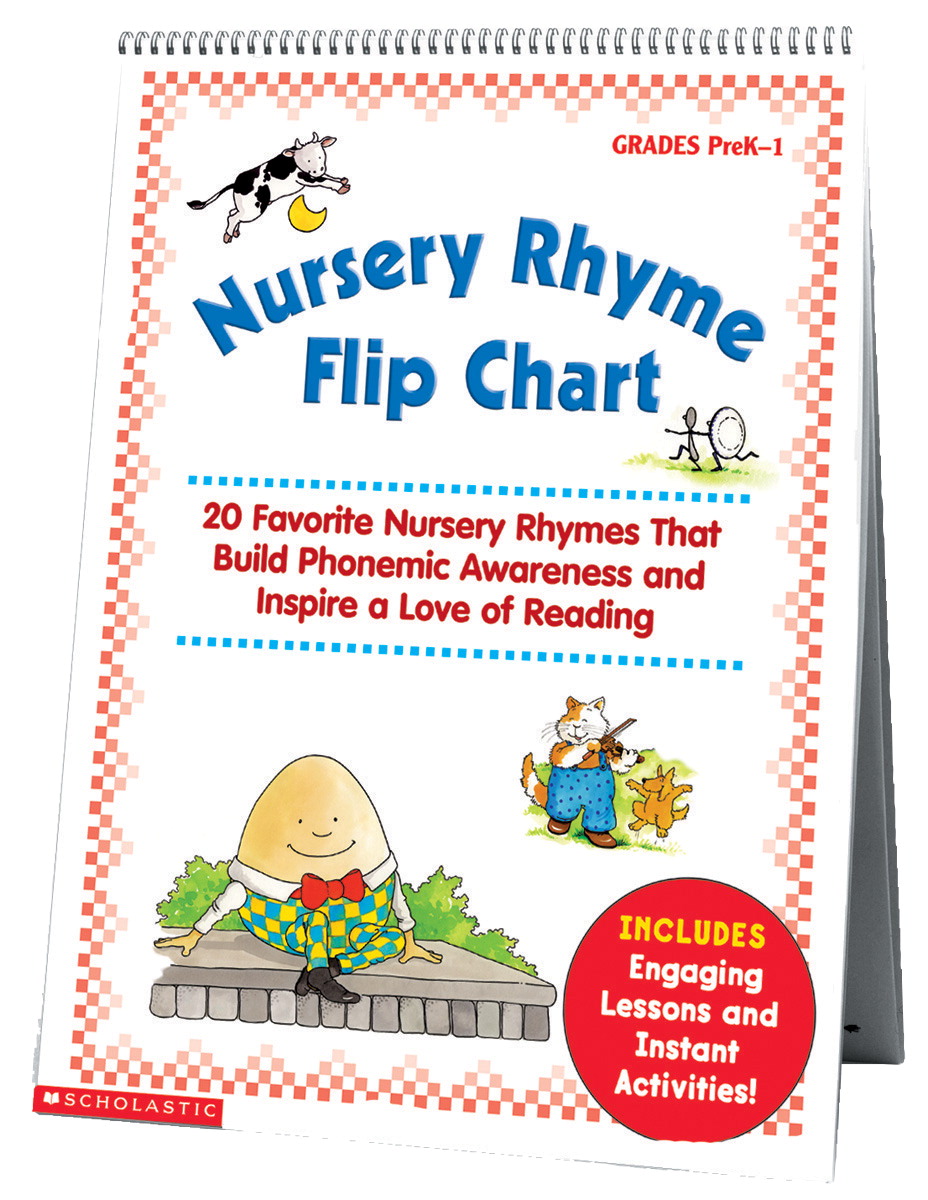 Scholastic 085380 Flipchart Nursery Rhyme