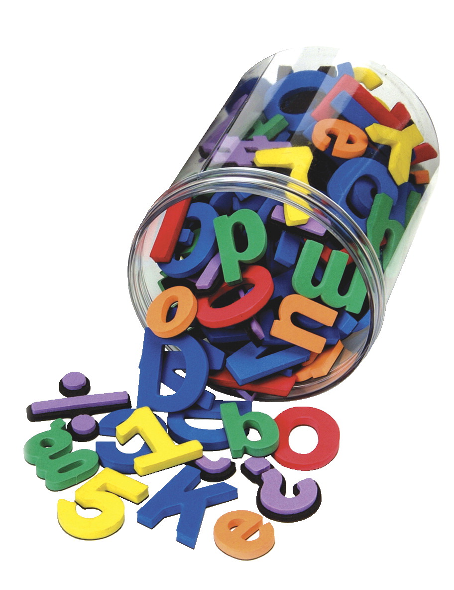 086320 School Smart Foam Magnetic Letters And Numbers - Set - 110