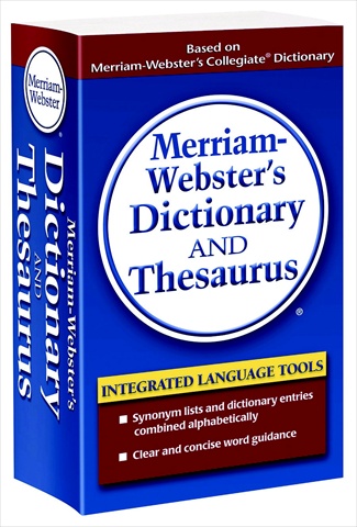 086794 Dictionary And Thesaurus Paperback Book