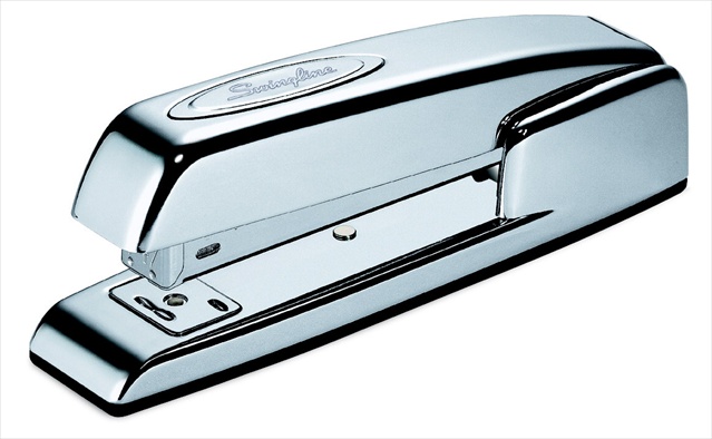 087462 747 Full Strip Stapler, Standard Staples, Polished Chrome