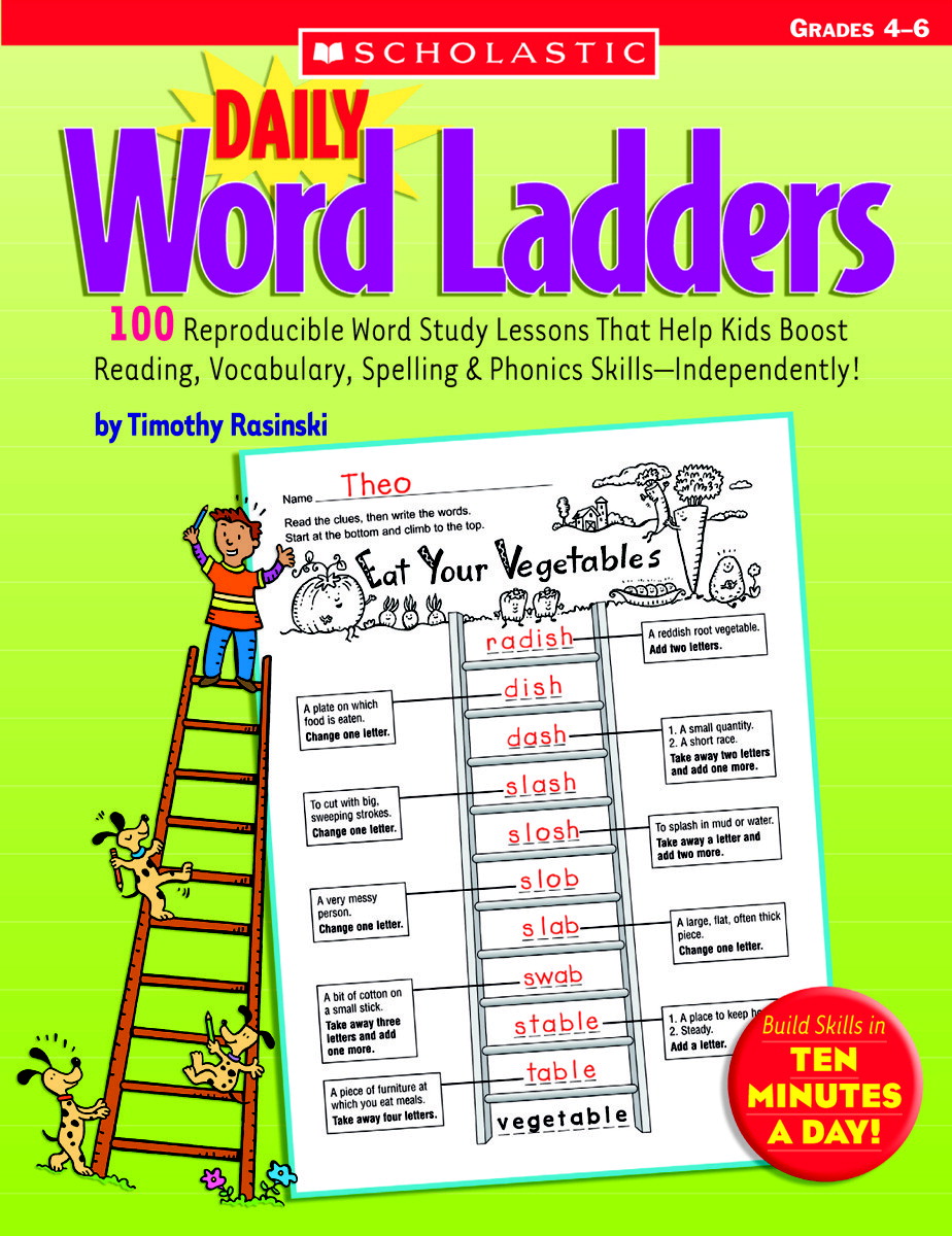 Scholastic 087507 Daily Word Ladders, Grades 4 To 6