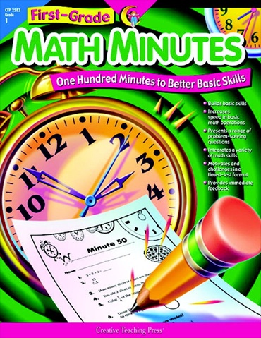 087608 Math Minutes Book, Grade 1