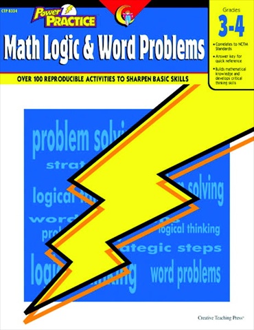087621 Power Practice- Math Logic & Word Problems, Grades 3 To 4