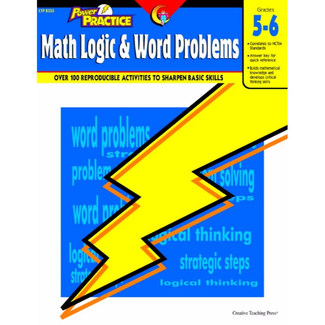 087622 Power Practice- Math Logic & Word Problems, Grades 5 To 6
