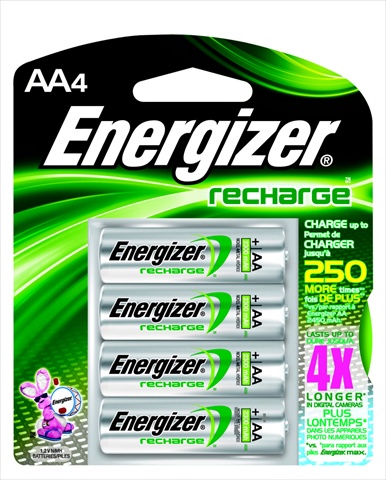 090256 E2 Nimh Rechargeable Aa Battery, 2300 Mah, 1.2 V, Pack - 4
