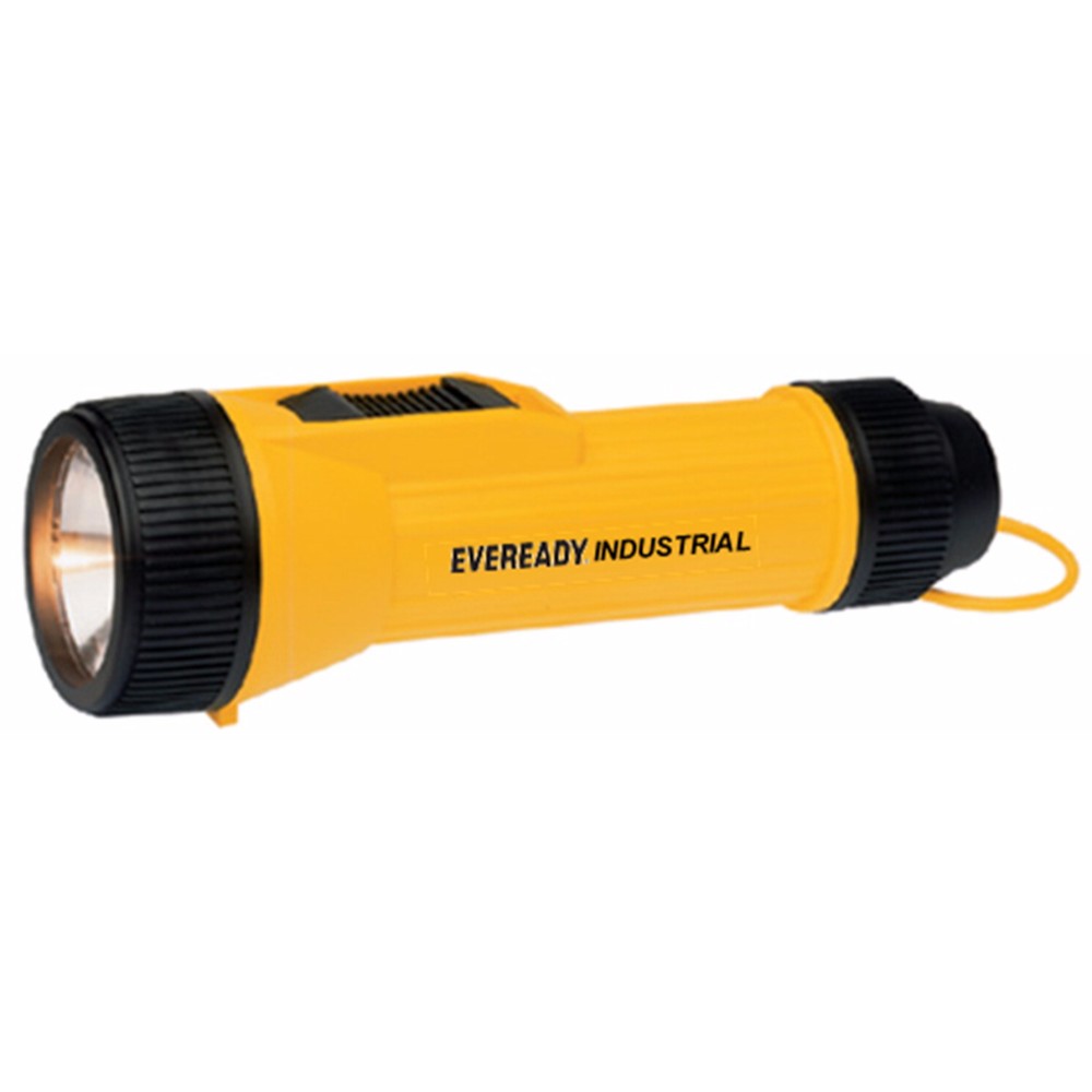 090262 Heavy Duty Industrial Flashlight, Polypropylene Casing, Yellow