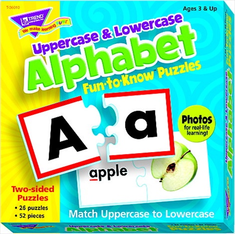 090542 Uppercase And Lowercase Alphabet Puzzle Set