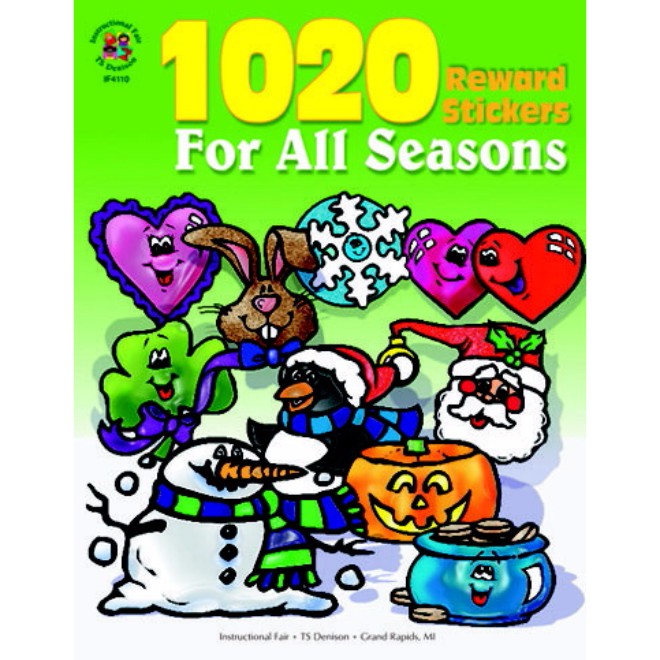 1005004 1020 Reward Stickers For All Seasons Sticker Book.
