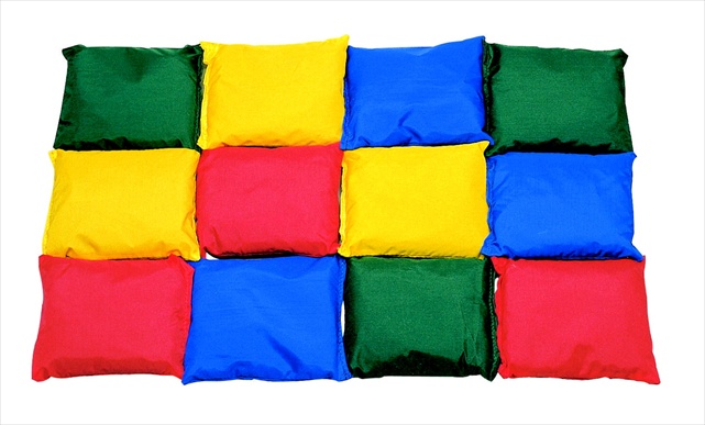 5 X 5 In. Nylon-covered Beanbags, Pack 12