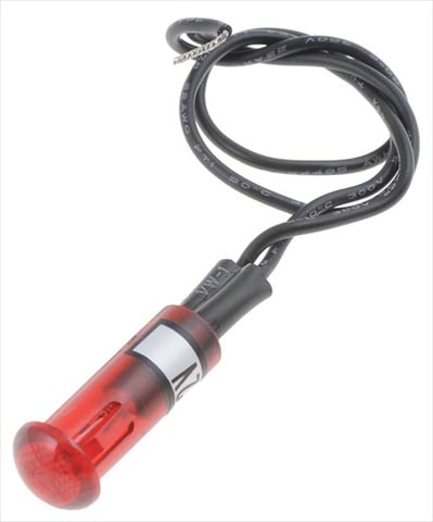 Dorman 84910 Red Round Mini Bezel Free Light Indicator
