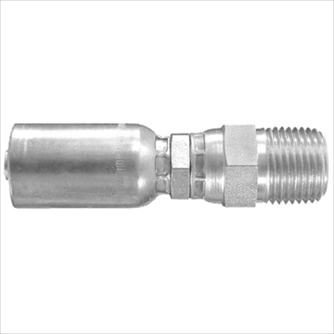 108189 Hydraulic Permanent Crimp Couplings NPTF Male Swivel With Out 30 Degree Chamfer 108189 Hydraulic Permanent Crimp Couplings NPTF Male Swivel With Out 30 Degree Chamfer