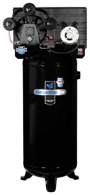 Ila4546065 60-gallon Hi-flo Single Stage Cast Iron Three Cylinder Air Compressor