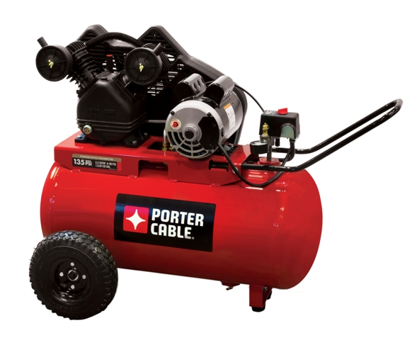 Porter Cable Pxcmpc1682066 20-gallon Single Stage Portable Air Compressor, Red