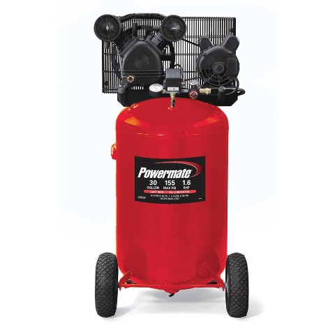Pla1683066 30-gallon Portable Twin Cylinder Cast Iron Air Compressor