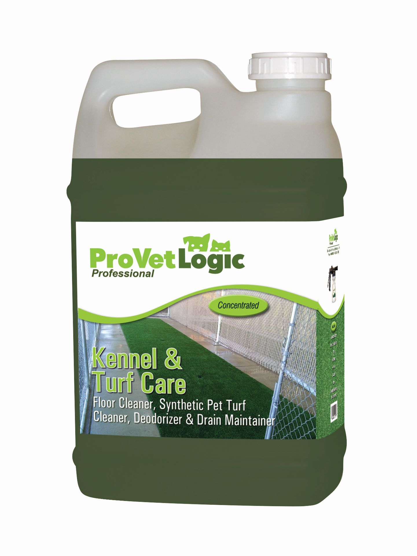 V02-25mn Kennel Care Enzymatic Floor Cleaner & Drain Maintainer, 2.5 Gallon Ez Pour Bottle Pack 2