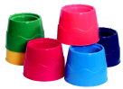 Plastic Water Pot Set, Assorted Color - Set Of 6